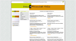 Desktop Screenshot of polizeiundwissenschaft-online.de